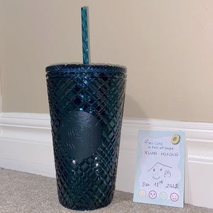 Jewel Dark Green Grande Starbucks cup - Holiday Released 2021